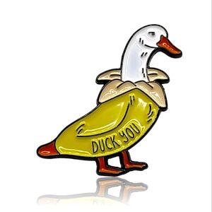 Funny Enamel Duck You Banana Pin